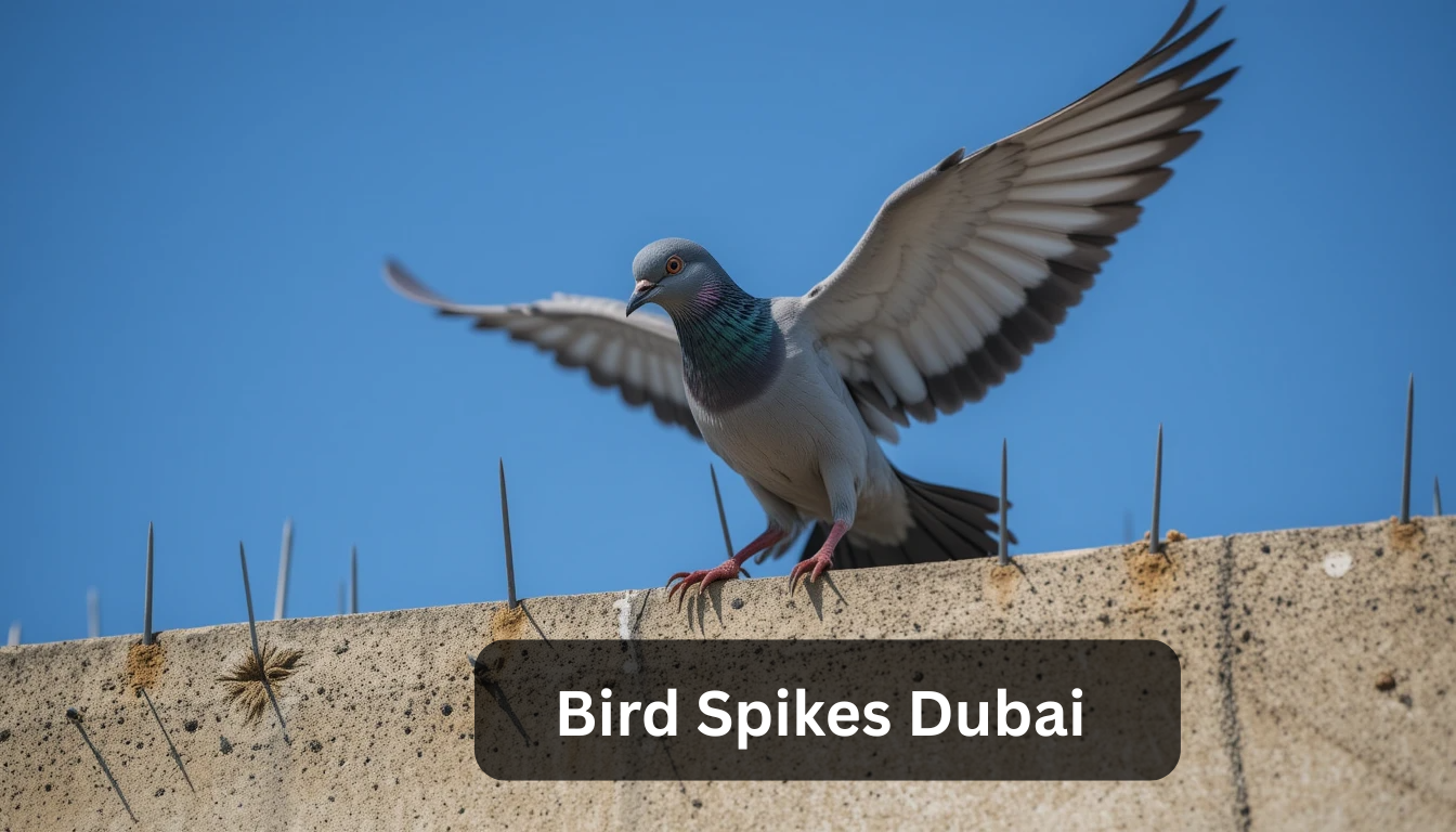 Professional bird spikes Dubai installation. Dubai and Sharjah humane solutions of containment of birds. Call 0563339199 today!